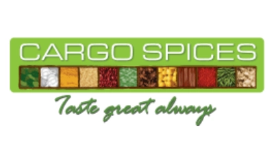 A green banner with the words " argo spice taste great always."