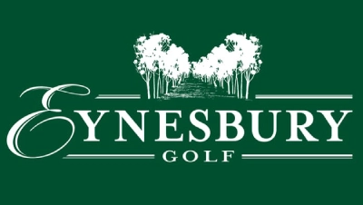 A green and white logo for dynesburg golf club.